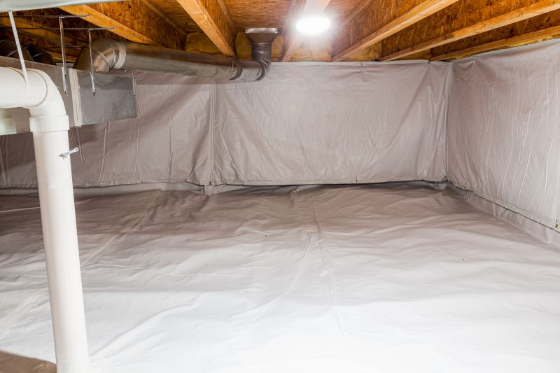 Crawlspace with Vapor Barrier